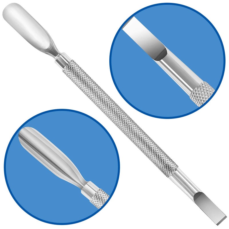 Blueorchids Cuticle Pusher and Cutter - Nail Polish Remover - Stainless Steel Manicure Tool Set -Gel Nail Polish Peeler and Scraper - Nail Care Stick - Pedicure Kit for Fingernail and Toenail - Image 3